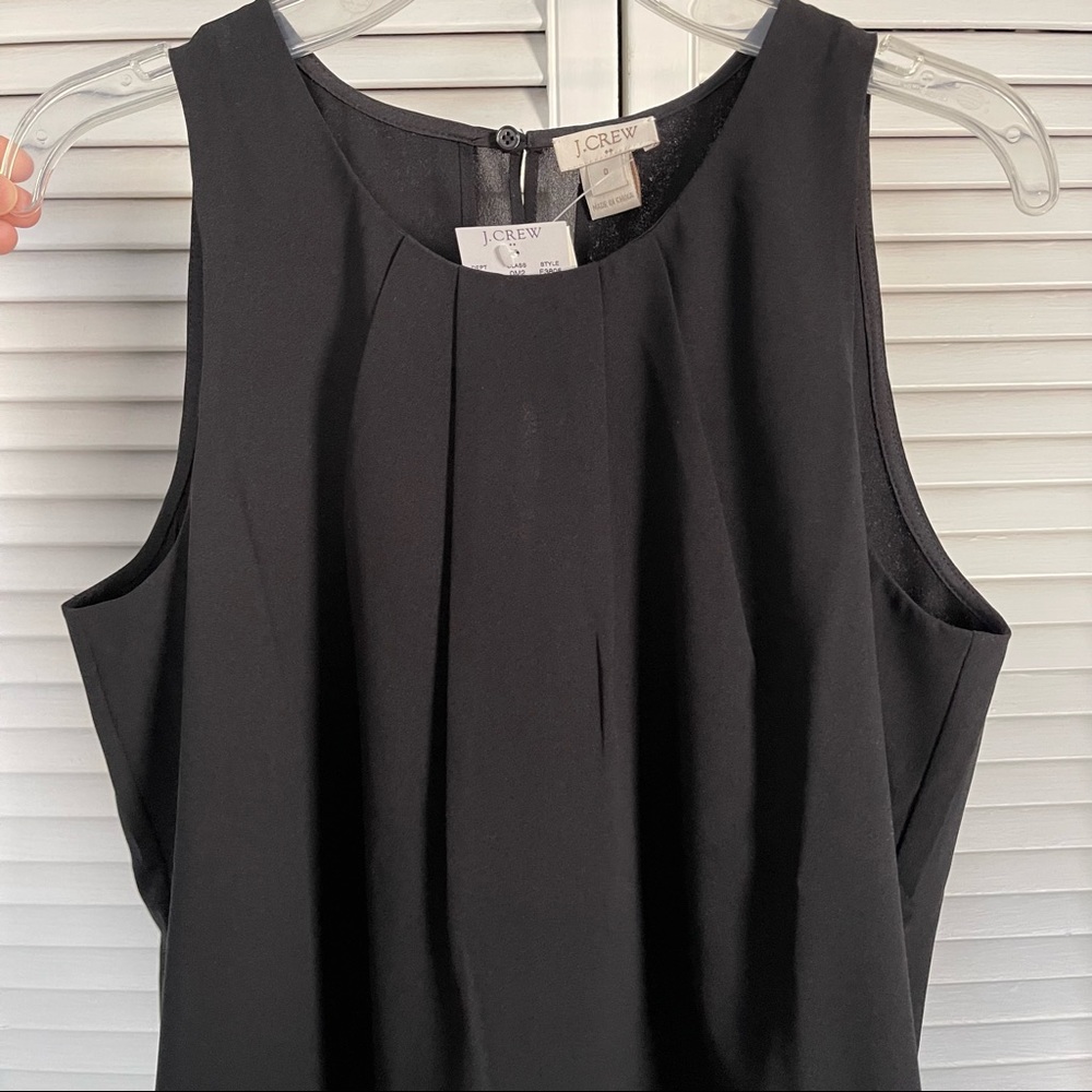 NWT J. Crew factory black tiered tank